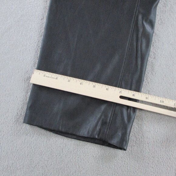 EUC Levis Math Club Slacks Pants Womens 30 Black Faux Leather Premium Academic - Picture 9 of 15